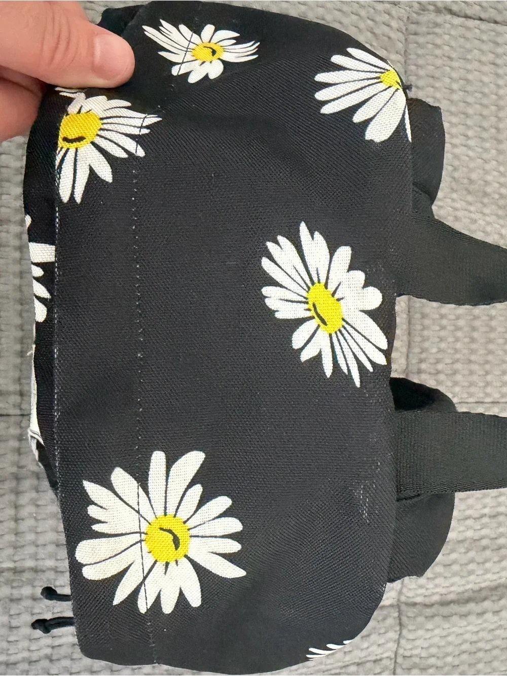 Herschel Daisy Print Classic Backpack - Black & White with Yellow Accents